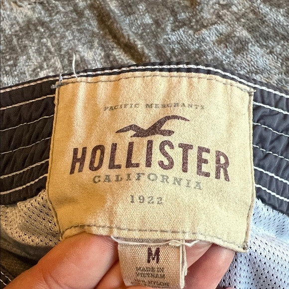 Hollister Beige Label with Brown Logo Patch - Picture 2 of 4